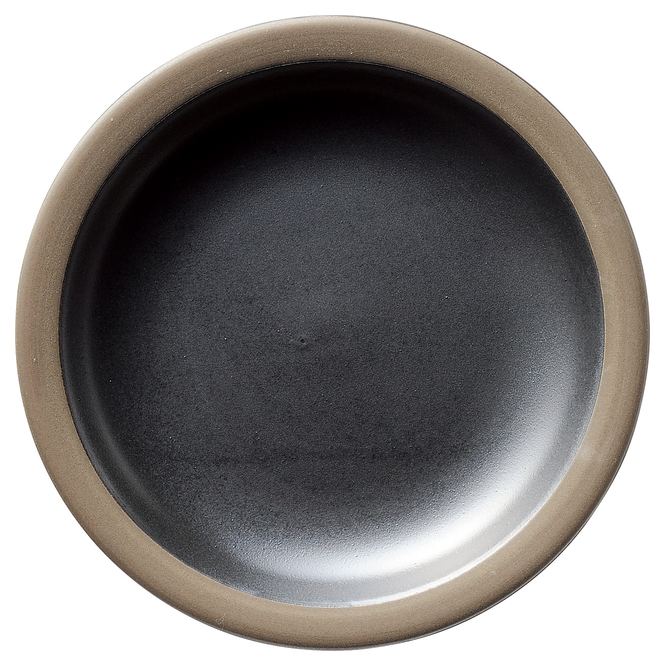 山万 ハーベスト　ナイトブラック　21.5cmデザート皿 1個（ご注文単位1個）【直送品】