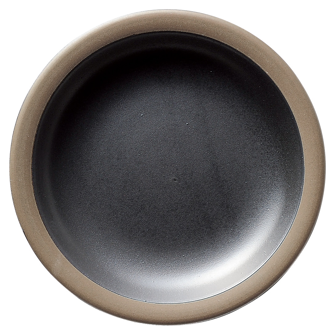 山万 ハーベスト　ナイトブラック　17.5cmパン皿 1個（ご注文単位1個）【直送品】