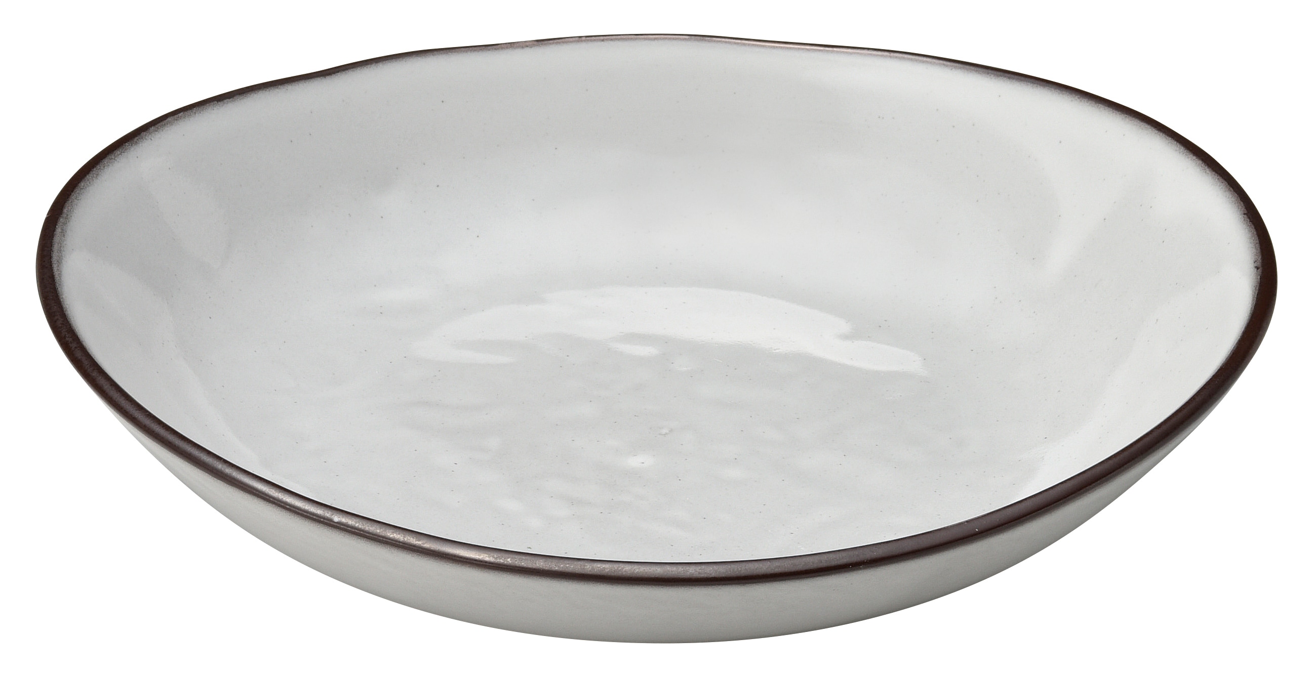 山万 ラフェルム　スモークホワイト　22.5cm深皿 1個（ご注文単位1個）【直送品】