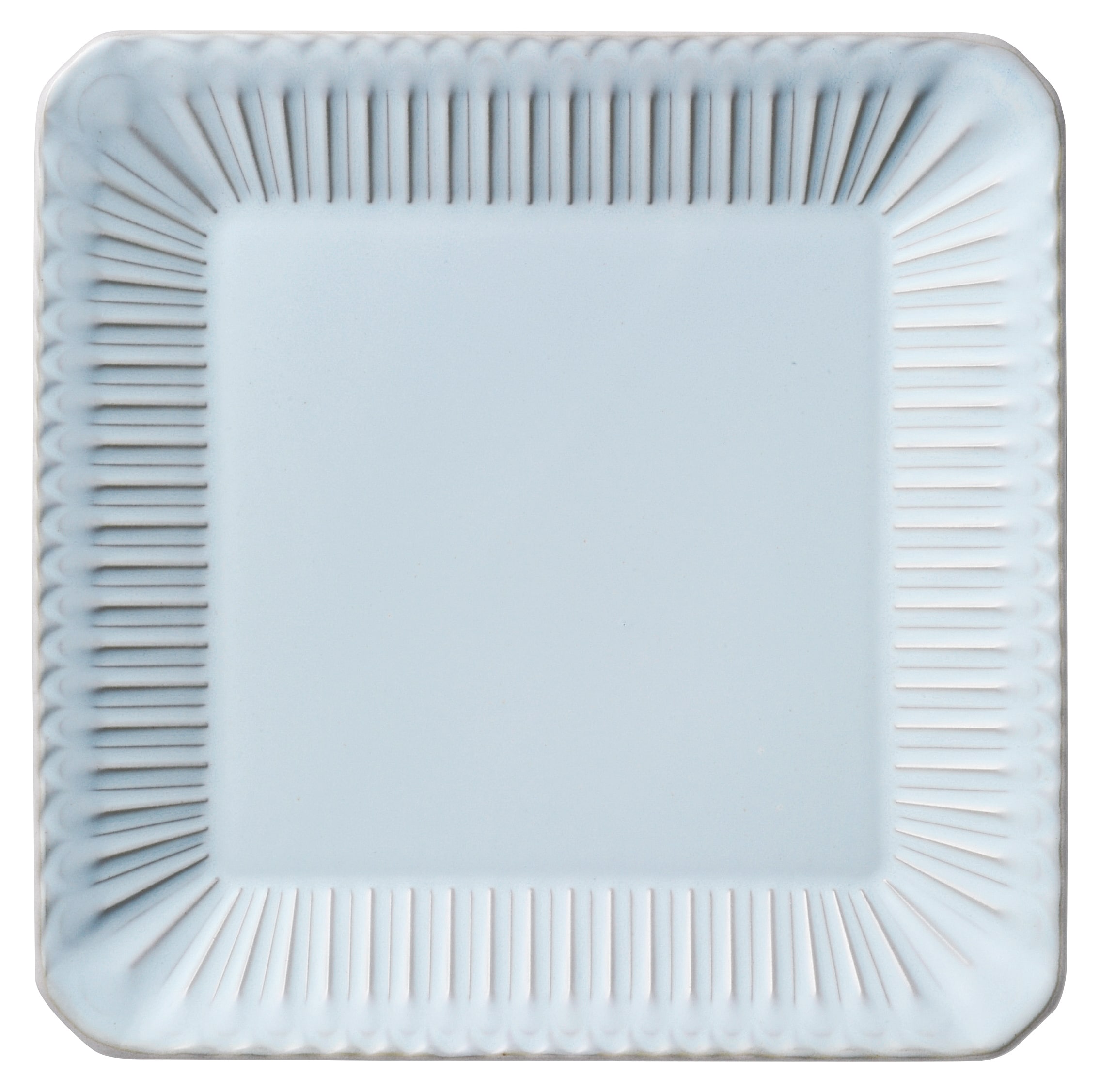 山万 ストーリア　シャビーブルー　24.5cmスクエアープレート 1個（ご注文単位1個）【直送品】