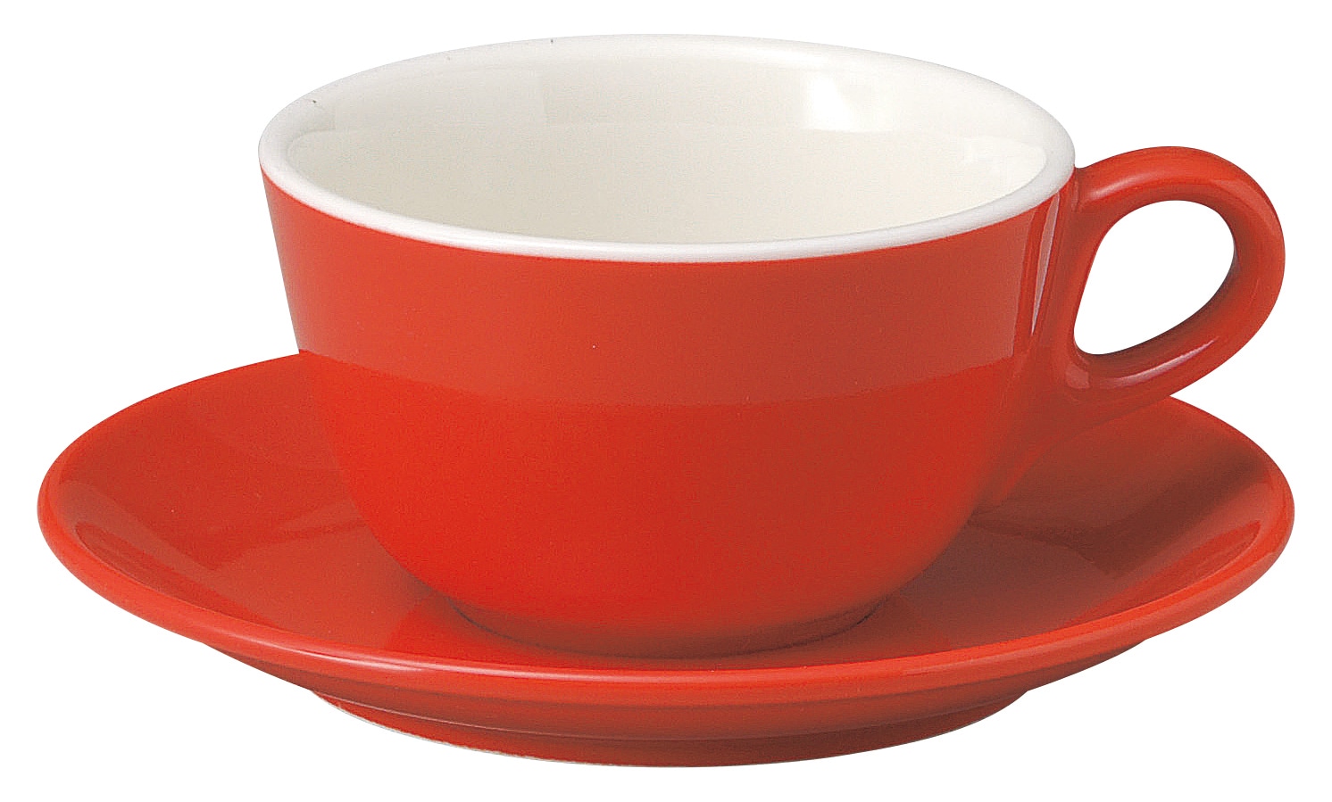 山万 マーレ　レッド　カプチーノカップ ※カップ単品のみ1個（ご注文単位1個）【直送品】