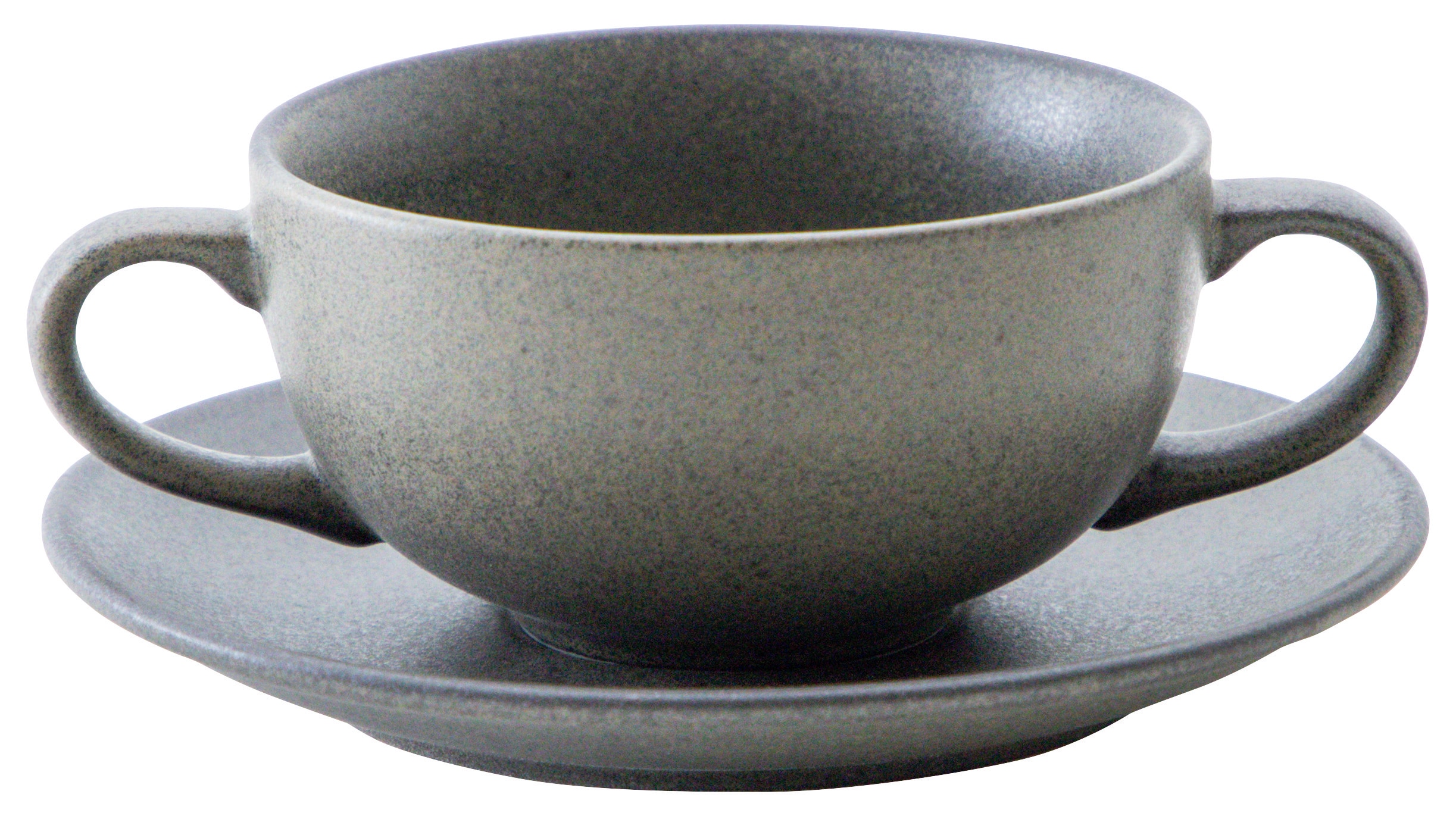 山万 フォンテ　サンドグレー　両手スープカップ 1個（ご注文単位1個）【直送品】