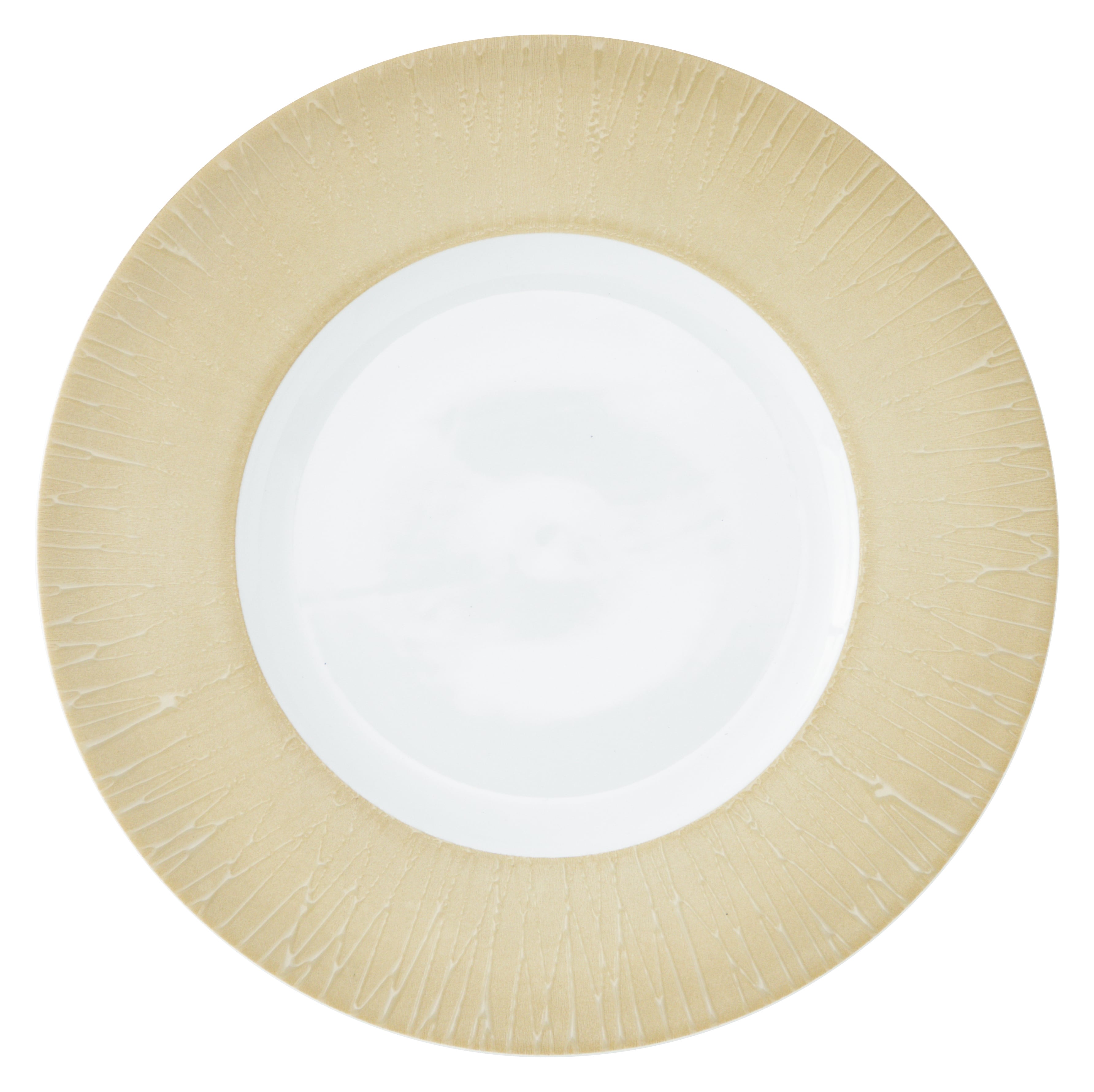 山万 ルミネール　ゴールドベージュ　27.5cmリムプレート 1個（ご注文単位1個）【直送品】