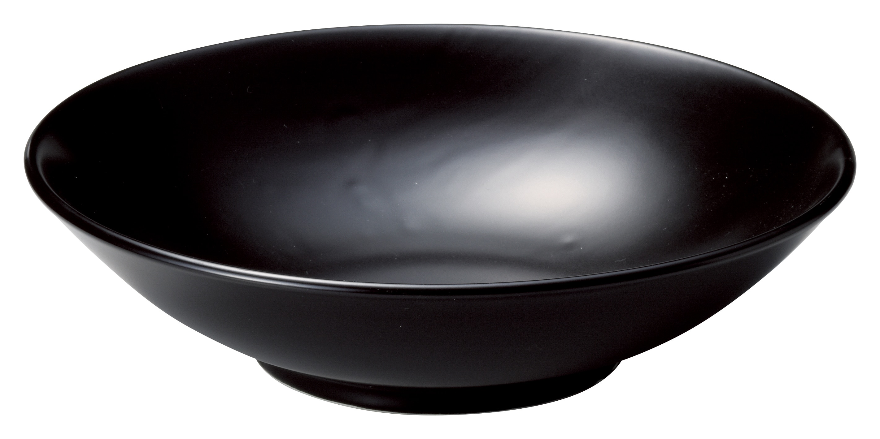 山万 パティオ　マットブラック　24cm浅ボウル 1個（ご注文単位1個）【直送品】