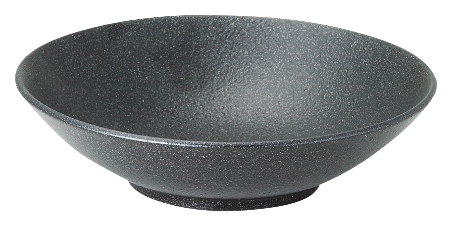山万 黒びぜん　24cm浅ボウル 1個（ご注文単位1個）【直送品】