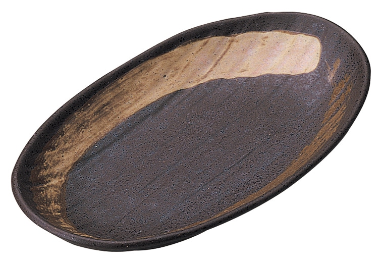 山万 霧立　23.5cm楕円皿 1個（ご注文単位1個）【直送品】