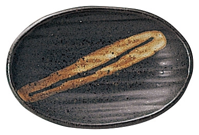 山万 漁火　18.5cm楕円皿 1個（ご注文単位1個）【直送品】