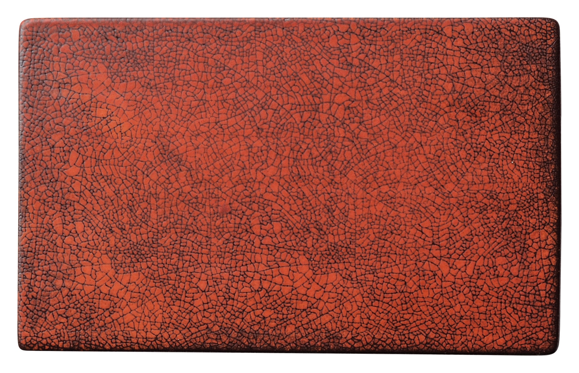 山万 茜縅　24cm平長角皿 1個（ご注文単位1個）【直送品】