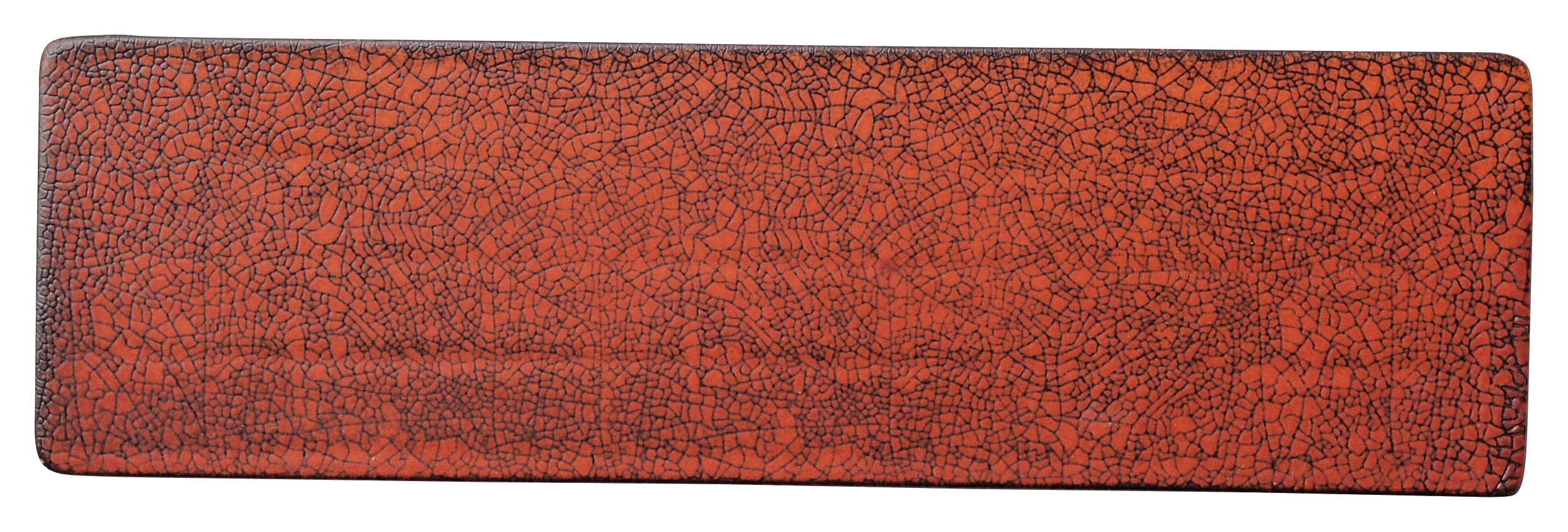 山万 茜縅　34cm細平長角皿 1個（ご注文単位1個）【直送品】