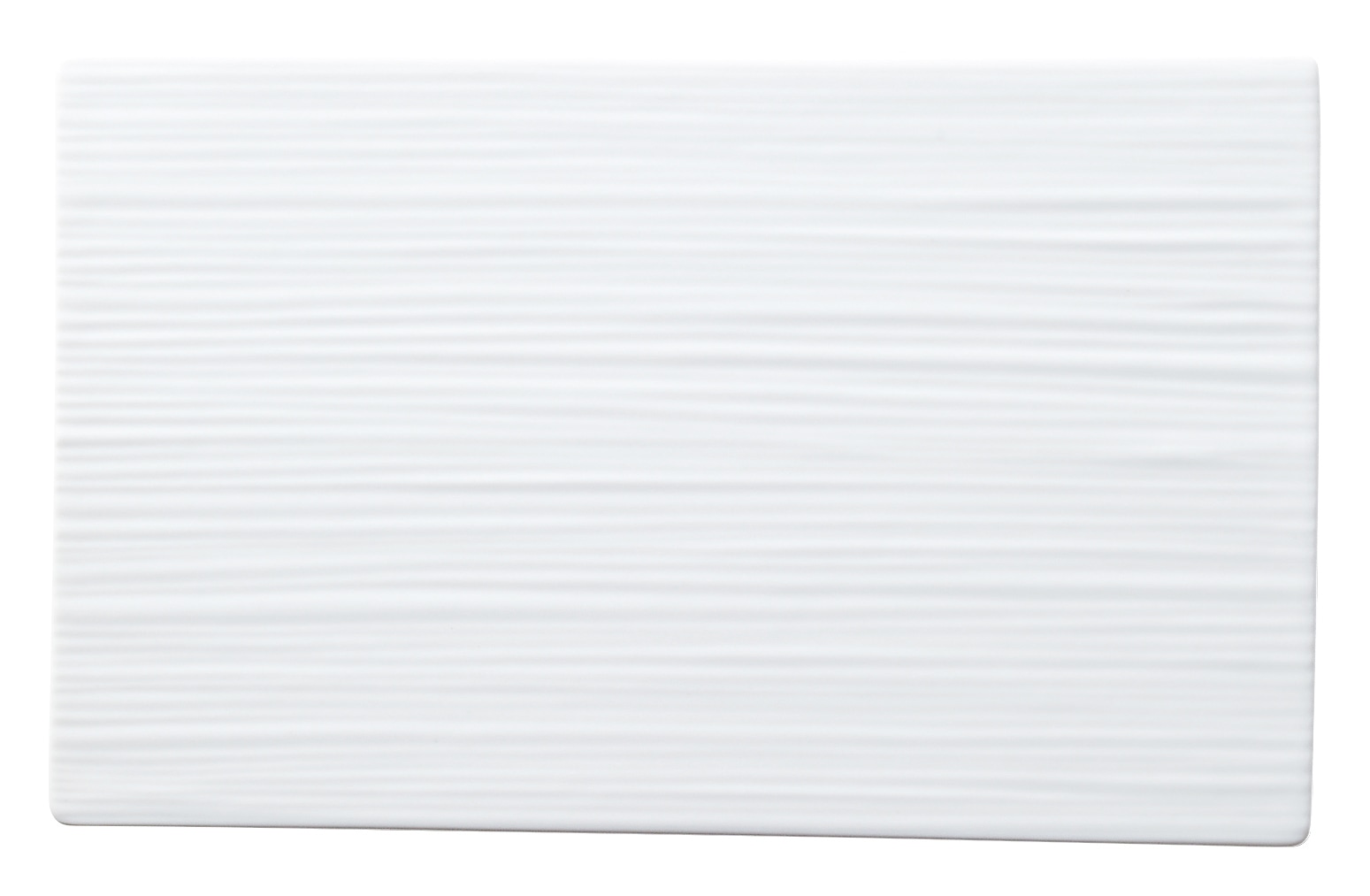 山万 JM　ピュアホワイト　24cm線紋平長角皿 1個（ご注文単位1個）【直送品】