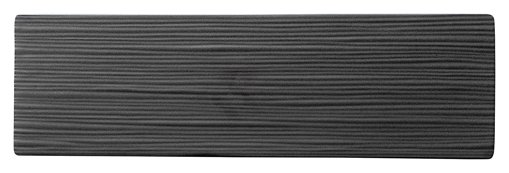 山万 JM　マットブラック　34cm線紋細平長角皿 1個（ご注文単位1個）【直送品】