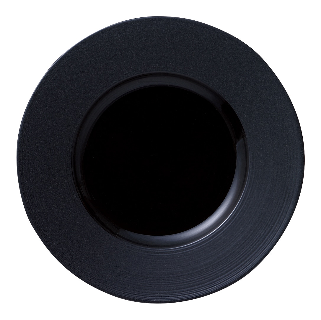 山万 ナイトストリーム　20cmリムプレート　M＆S　BK 1個（ご注文単位1個）【直送品】