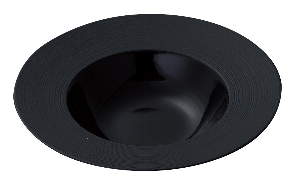 山万 ナイトストリーム 26.5cmディープスープボウル M&S BK 1個(ご注文単位1個)【直送品】