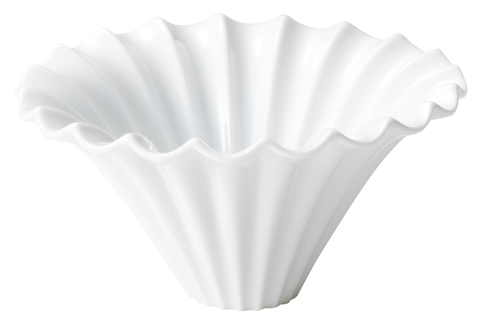 山万 フレア ピュアホワイト コーヒードリッパー 1個(ご注文単位1個)【直送品】