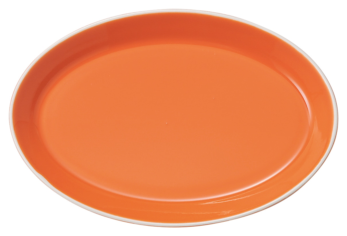 山万 パシオン オランジュ 29.5cmオーバルプラター 1個(ご注文単位1個)【直送品】