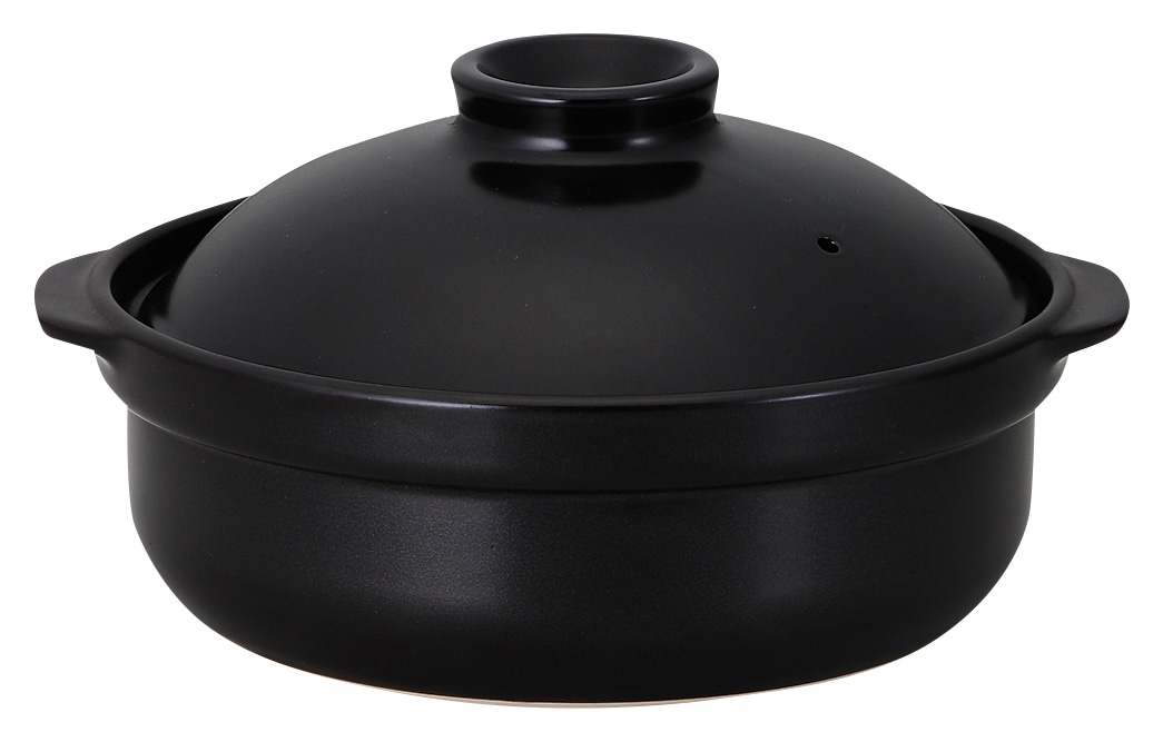 山万 宴　黒　8号鍋　IH対応 1個（ご注文単位1個）【直送品】
