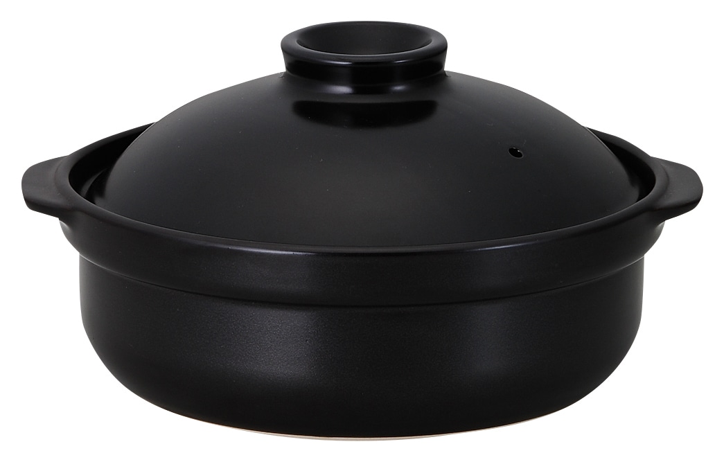 山万 宴　黒　9号鍋　IH対応 1個（ご注文単位1個）【直送品】