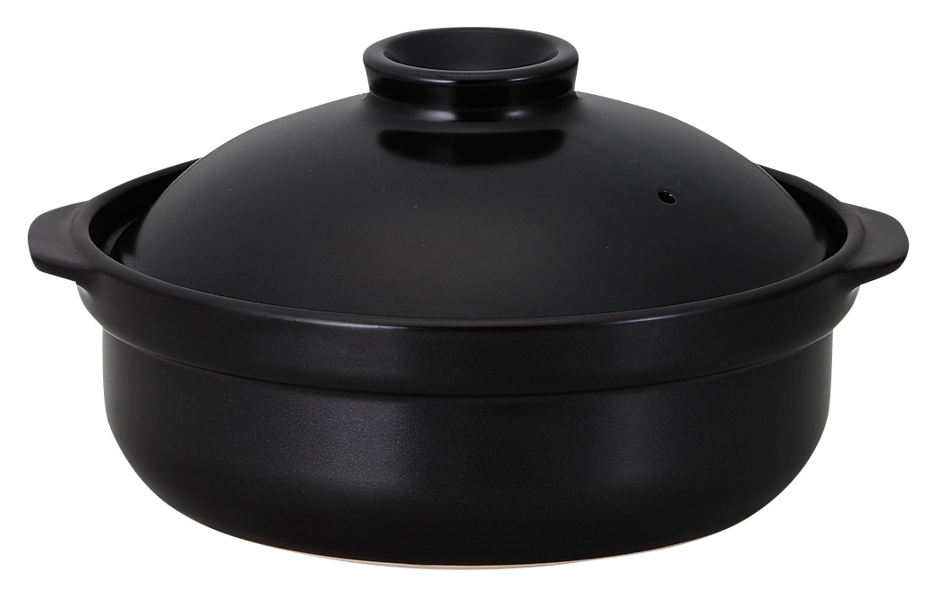山万 宴　黒　10号鍋　IH対応 1個（ご注文単位1個）【直送品】