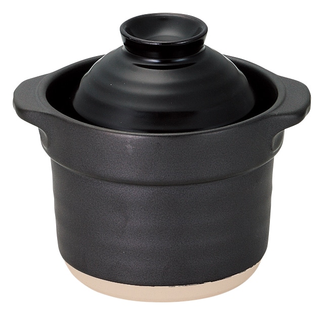 山万 1合炊き　黒 1個（ご注文単位1個）【直送品】
