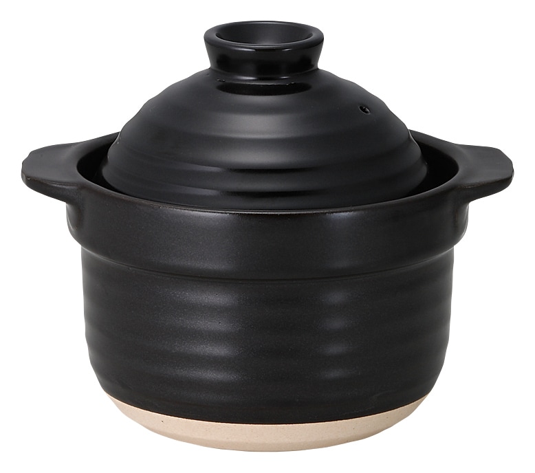 山万 2合炊き　黒 1個（ご注文単位1個）【直送品】