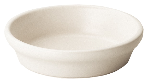 山万 直火用　スタック12cm浅ボウル　ホワイト 1個（ご注文単位1個）【直送品】