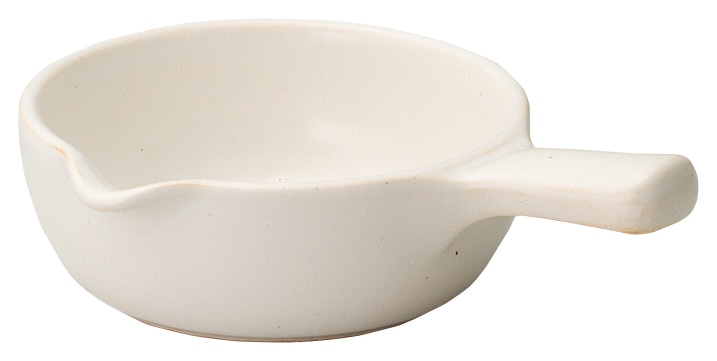 山万 直火用　手付パン　小　ホワイト 1個（ご注文単位1個）【直送品】