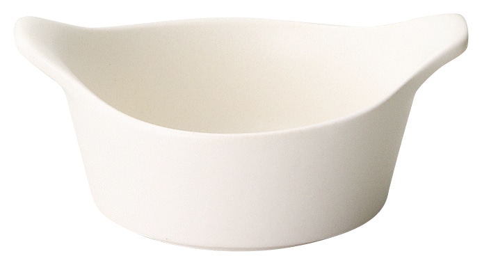 山万 直火用　13.5cmソースポット　ホワイト 1個（ご注文単位1個）【直送品】