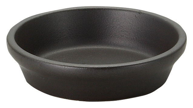 山万 直火用　スタック12cm浅ボウル　ブラック 1個（ご注文単位1個）【直送品】