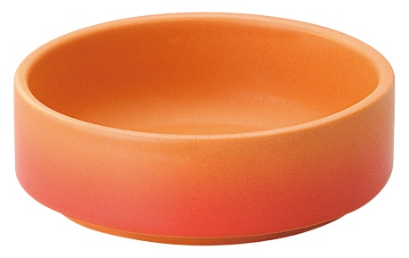 山万 直火用　ソースディッシュ　大　ベイクオレンジ 1個（ご注文単位1個）【直送品】