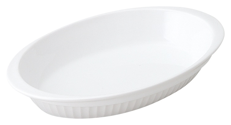 山万 クレール　20.5cm手付楕円浅グラタン 1個（ご注文単位1個）【直送品】