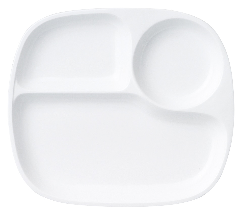 山万 27cm3つ仕切りランチプレート 1個(ご注文単位1個)【直送品】