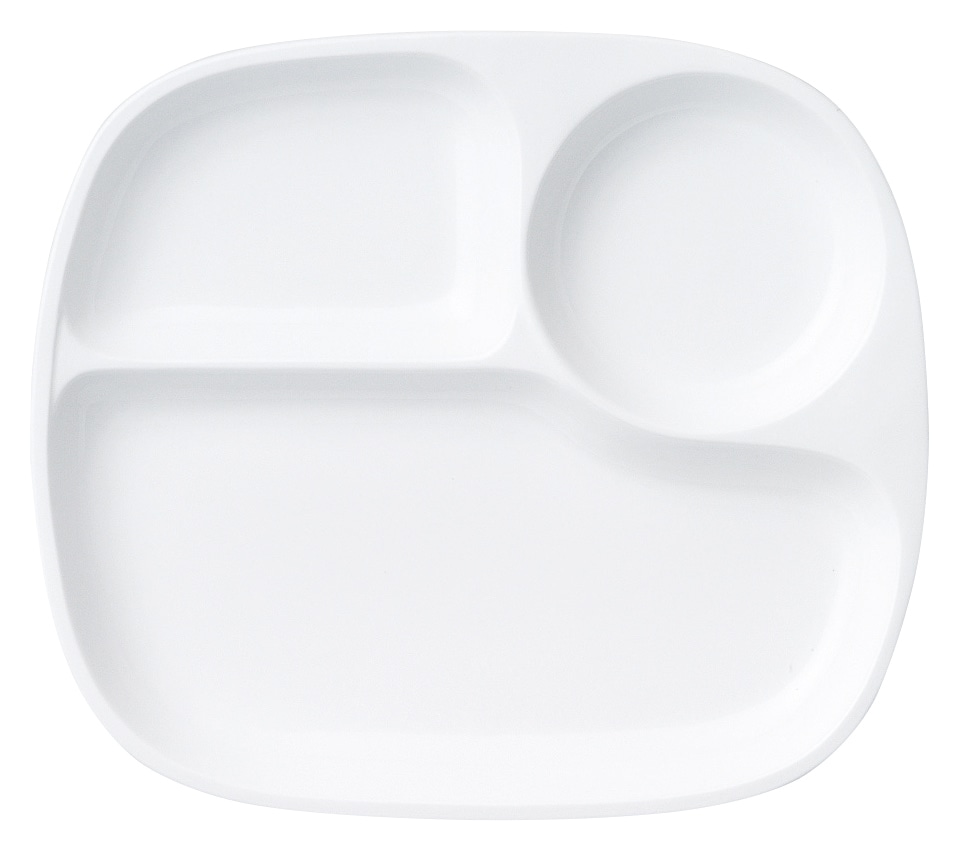 山万 25cm3つ仕切りランチプレート 1個(ご注文単位1個)【直送品】