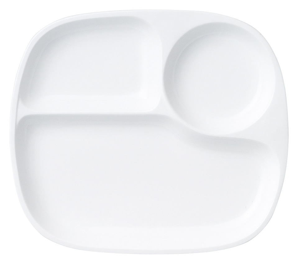 山万 23cm3つ仕切りランチプレート 1個(ご注文単位1個)【直送品】