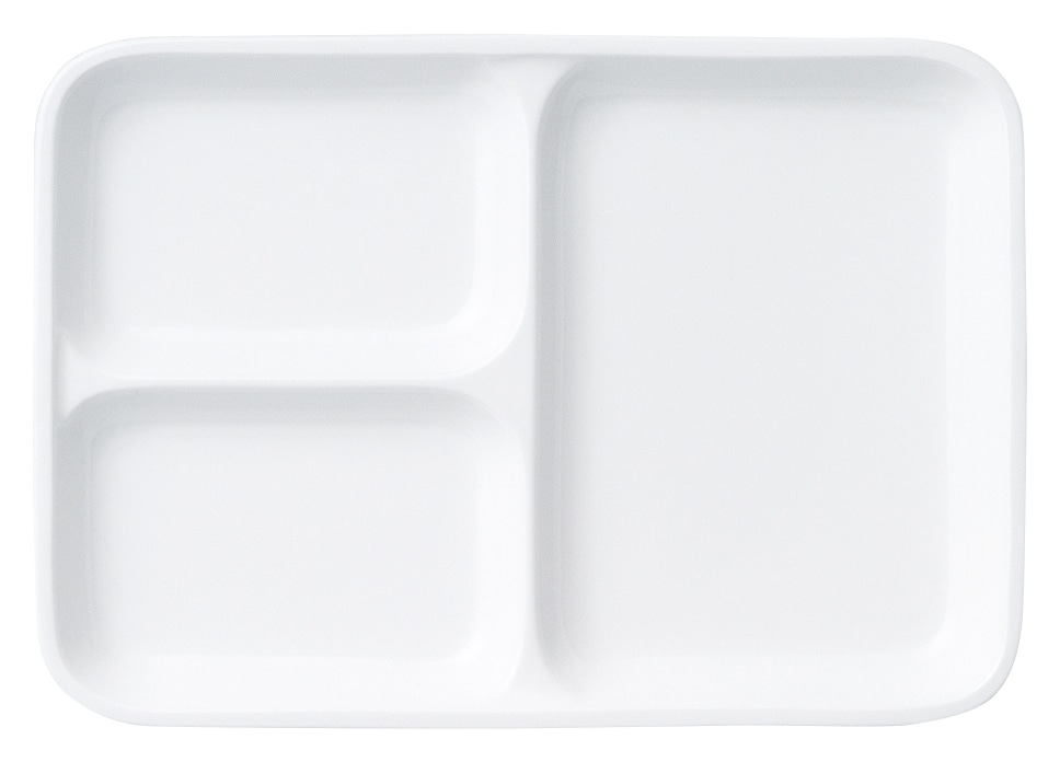 山万 27.5cm3つ仕切り長角プレート 1個(ご注文単位1個)【直送品】