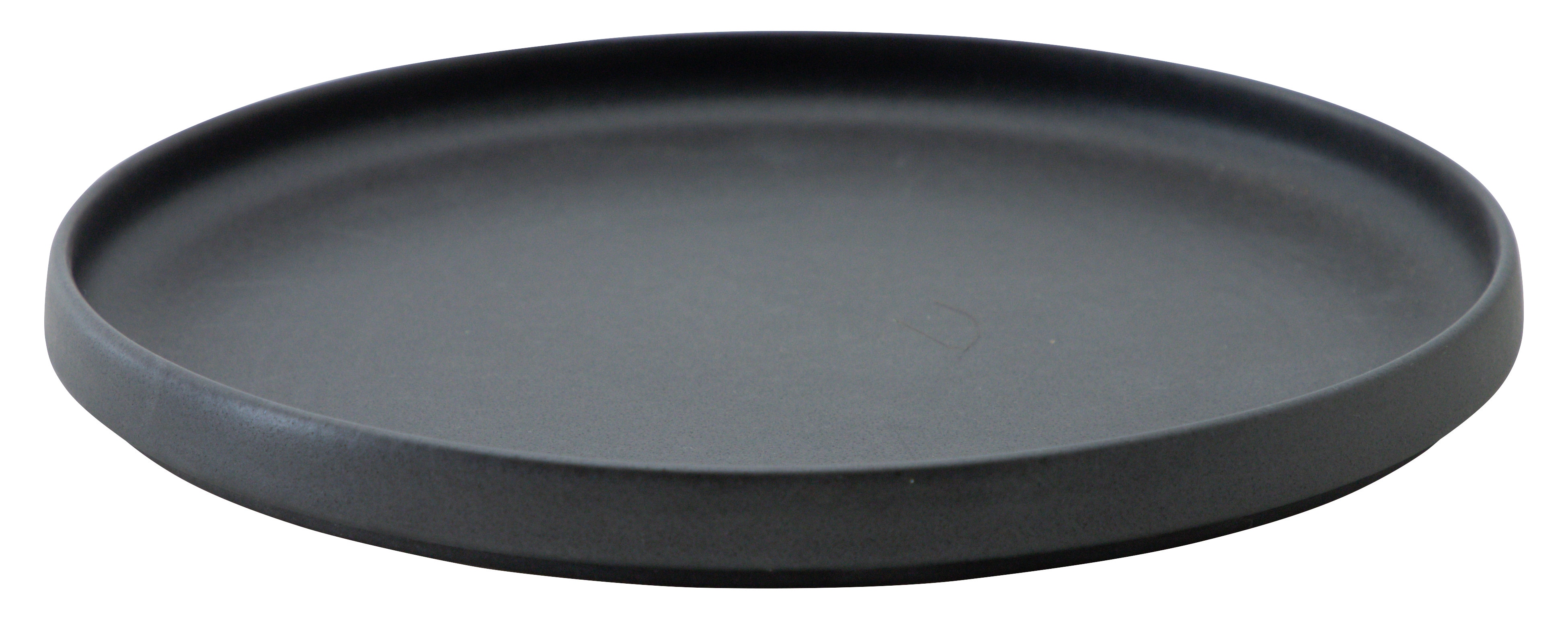 山万 ルフレ スティルブラック 23cm浅型スタックプレート 1個(ご注文単位1個)【直送品】