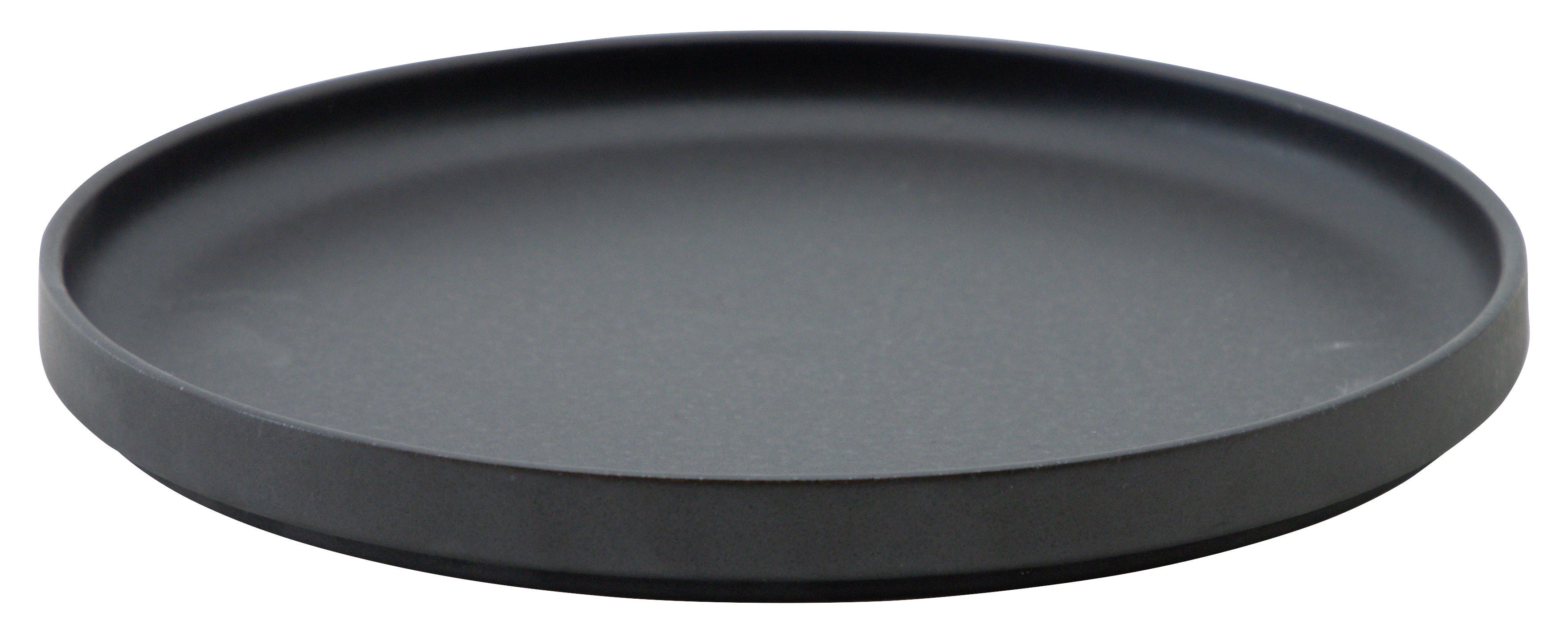 山万 ルフレ スティルブラック 21cm浅型スタックプレート 1個(ご注文単位1個)【直送品】