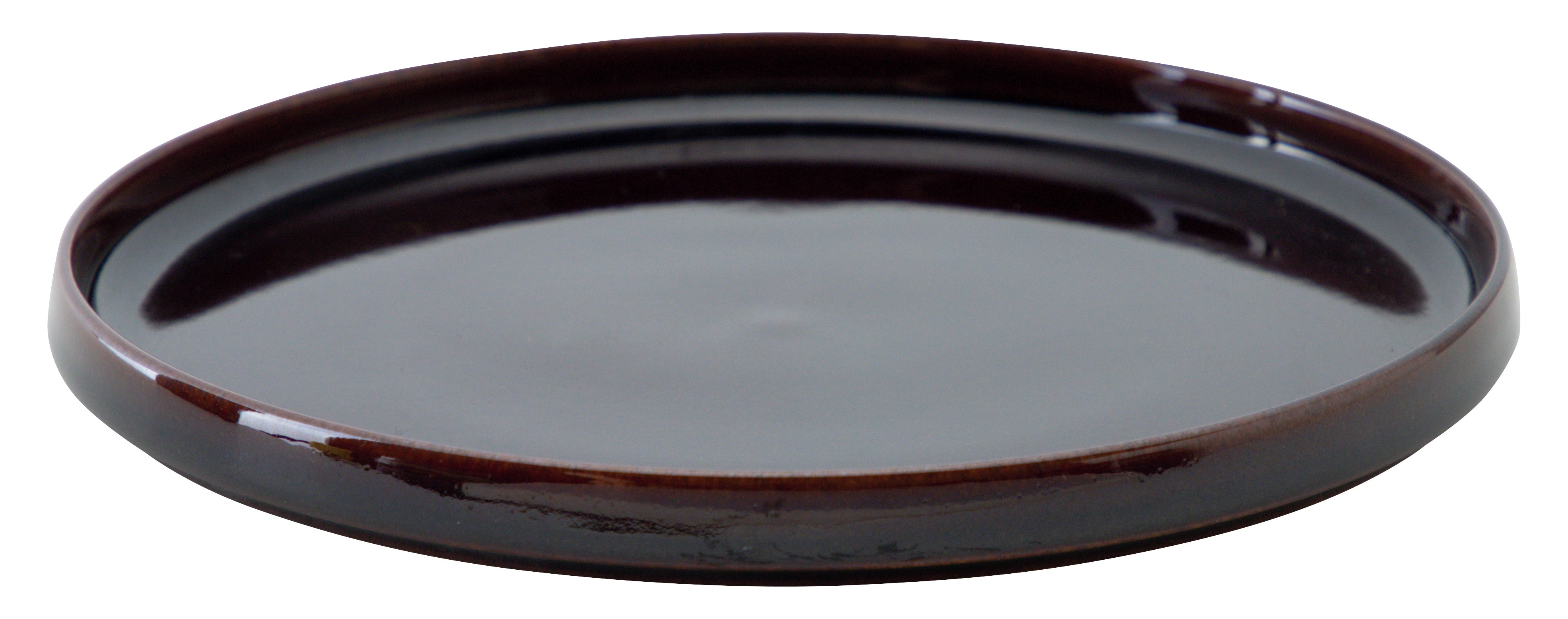 山万 ルフレ バーンアンバー 23cm浅型スタックプレート 1個(ご注文単位1個)【直送品】