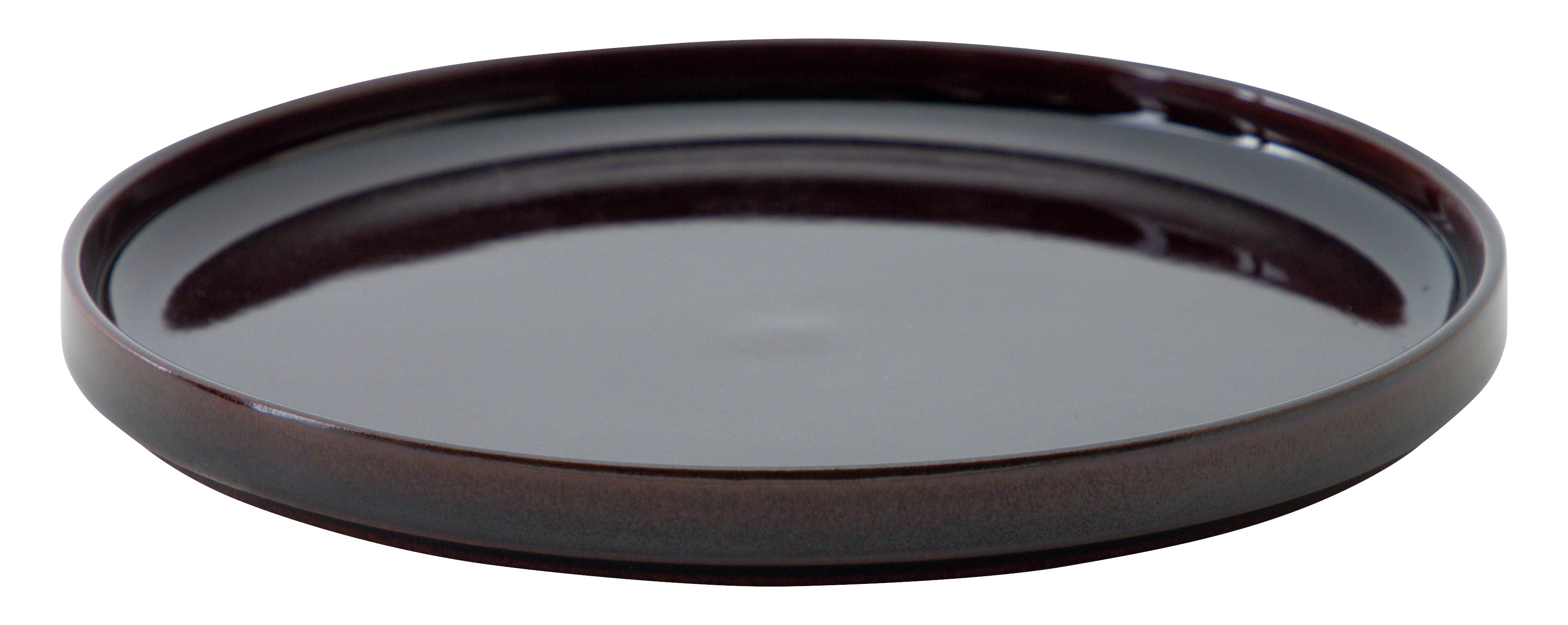 山万 ルフレ バーンアンバー 21cm浅型スタックプレート 1個(ご注文単位1個)【直送品】