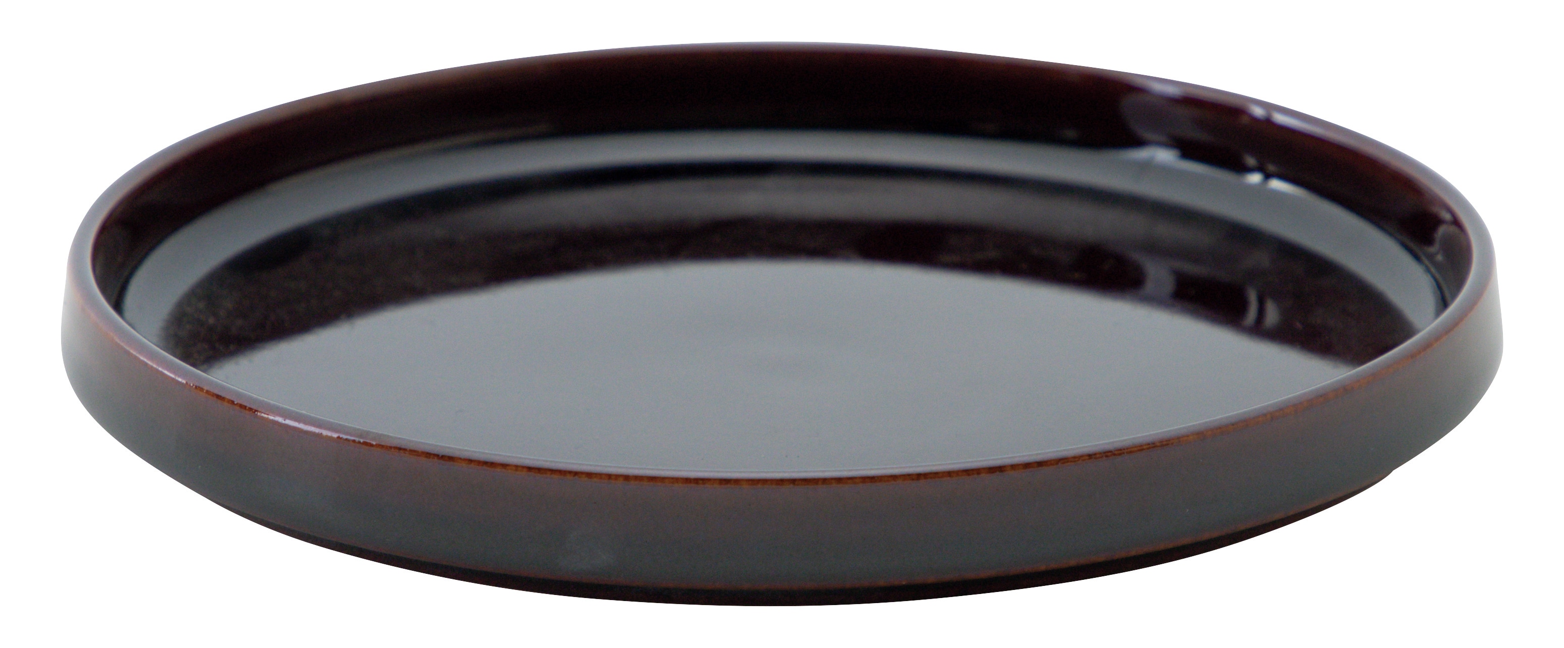 山万 ルフレ バーンアンバー 17.5cm浅型スタックプレート 1個(ご注文単位1個)【直送品】