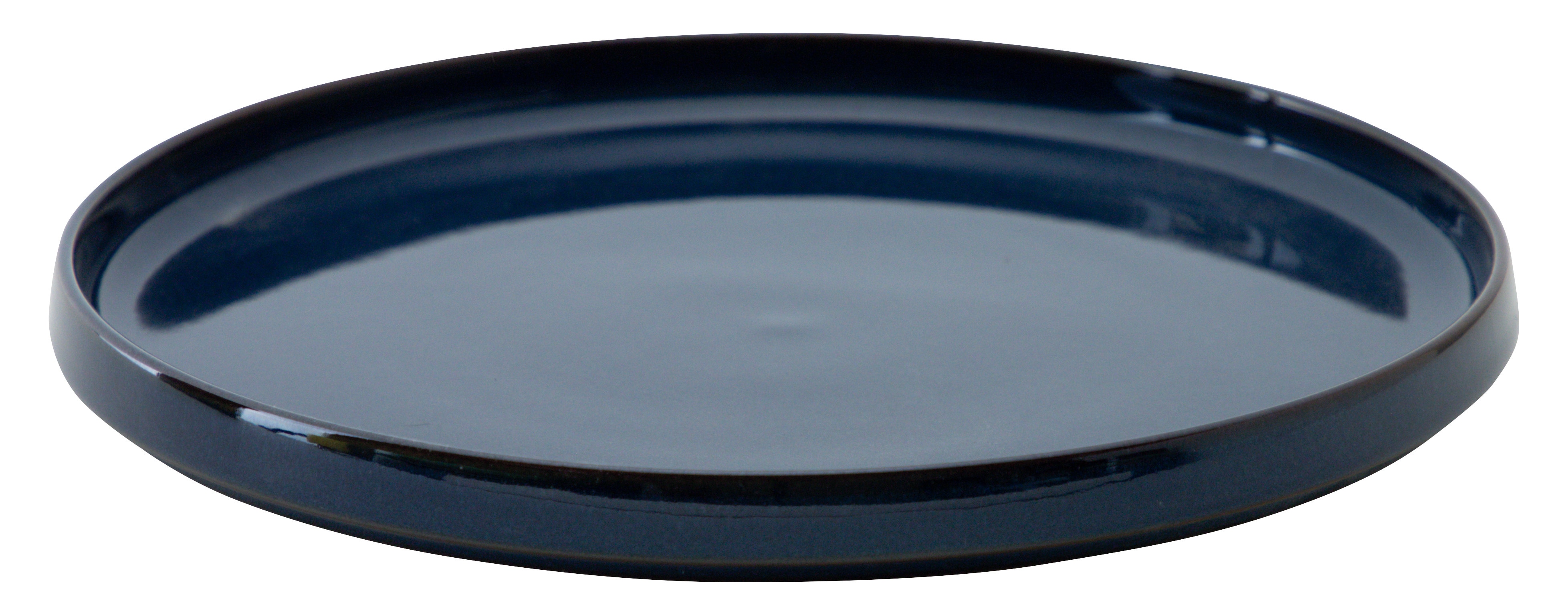 山万 ルフレ　エナメルブルー　23cm浅型スタックプレート 1個（ご注文単位1個）【直送品】