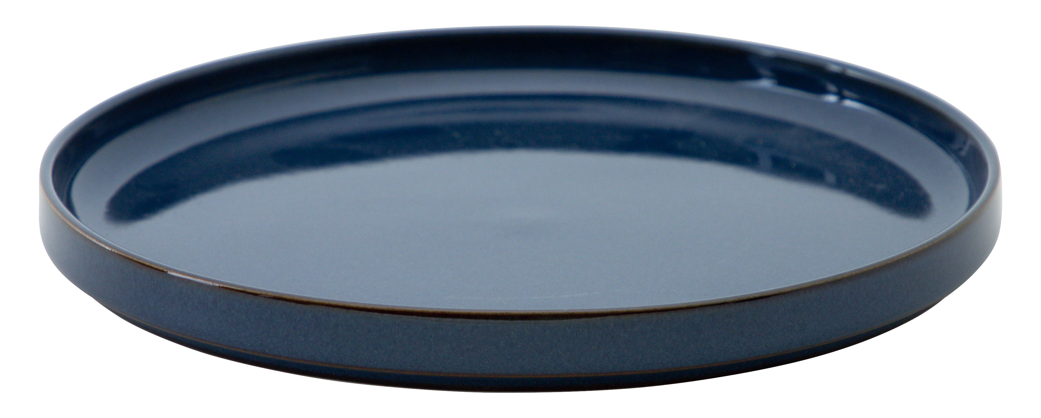 山万 ルフレ　エナメルブルー　21cm浅型スタックプレート 1個（ご注文単位1個）【直送品】