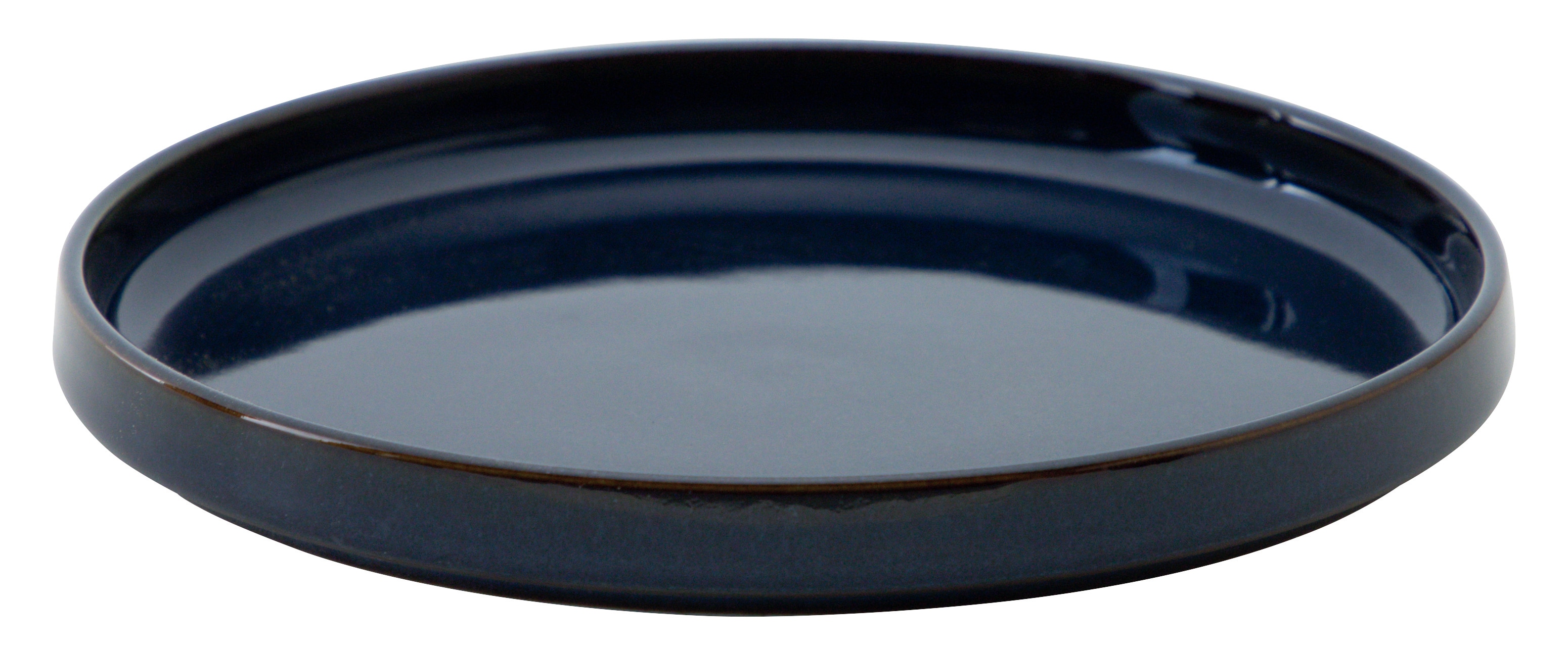 山万 ルフレ　エナメルブルー　17.5cm浅型スタックプレート 1個（ご注文単位1個）【直送品】