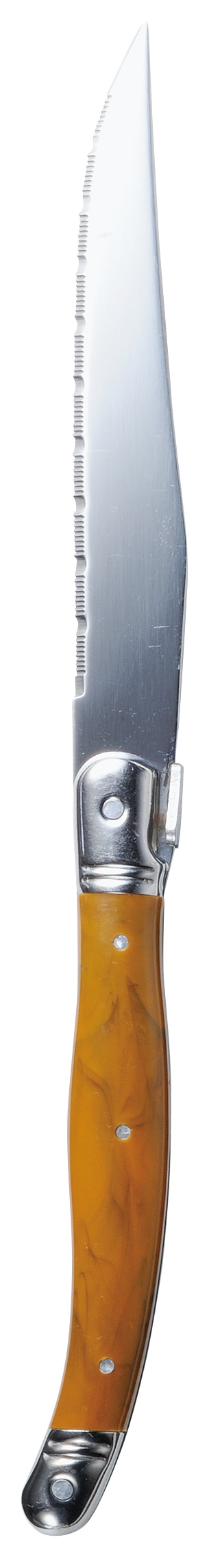 山万 ブラウンマーブル　ステーキナイフ 1個（ご注文単位1個）【直送品】