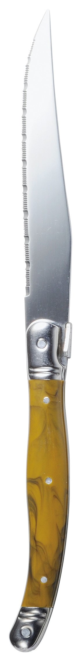 山万 グリニッシュブラウンマーブル　ステーキナイフ 1個（ご注文単位1個）【直送品】