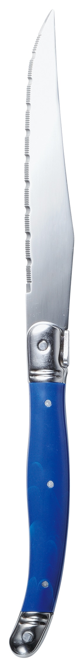 山万 ブルーマーブル　ステーキナイフ 1個（ご注文単位1個）【直送品】