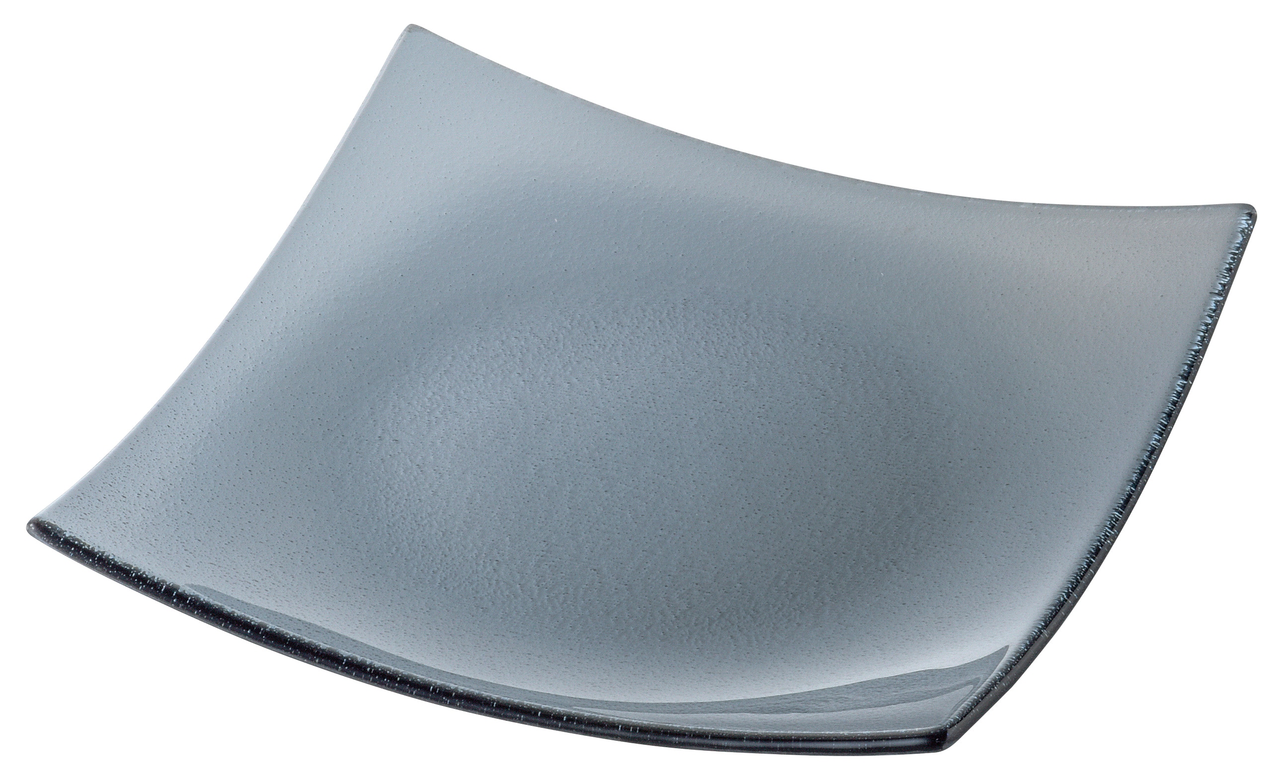 山万 シーニュ　スモーク　19.5cmスクエアークープ皿 1個（ご注文単位1個）【直送品】