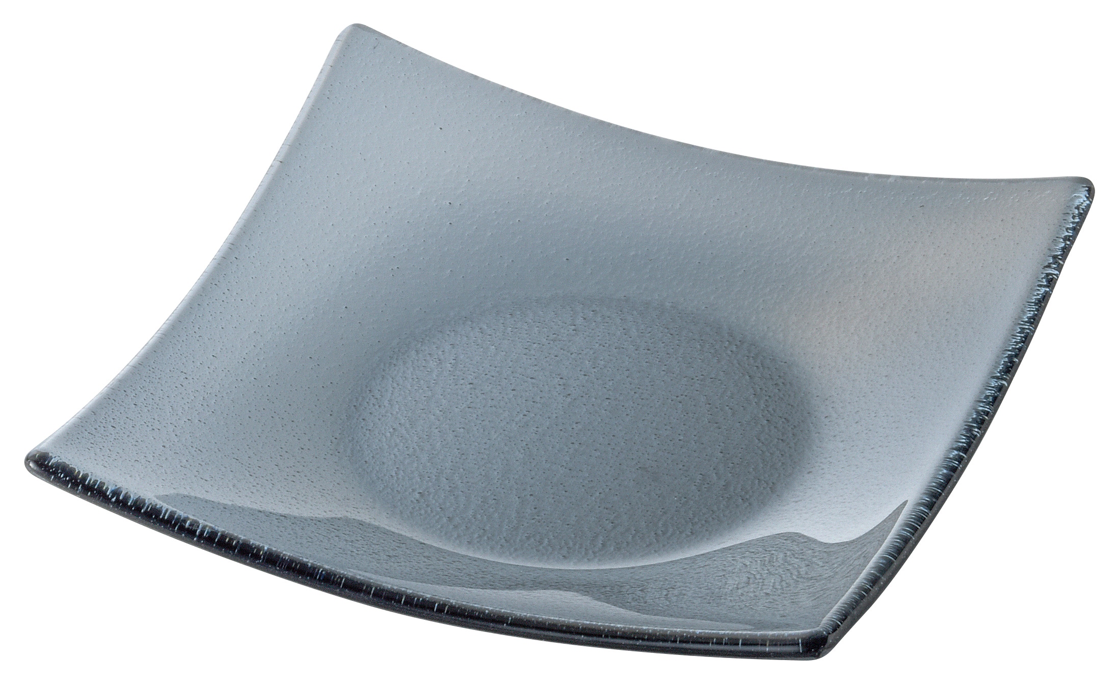 山万 シーニュ　スモーク　16.5cmスクエアークープ皿 1個（ご注文単位1個）【直送品】