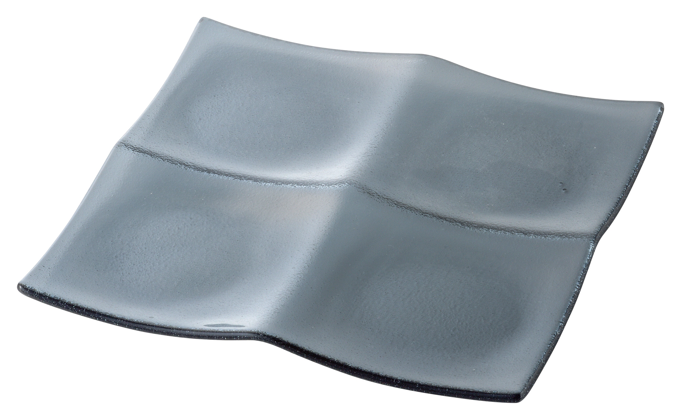 山万 シーニュ スモーク 19.5cm4菜皿 1個(ご注文単位1個)【直送品】