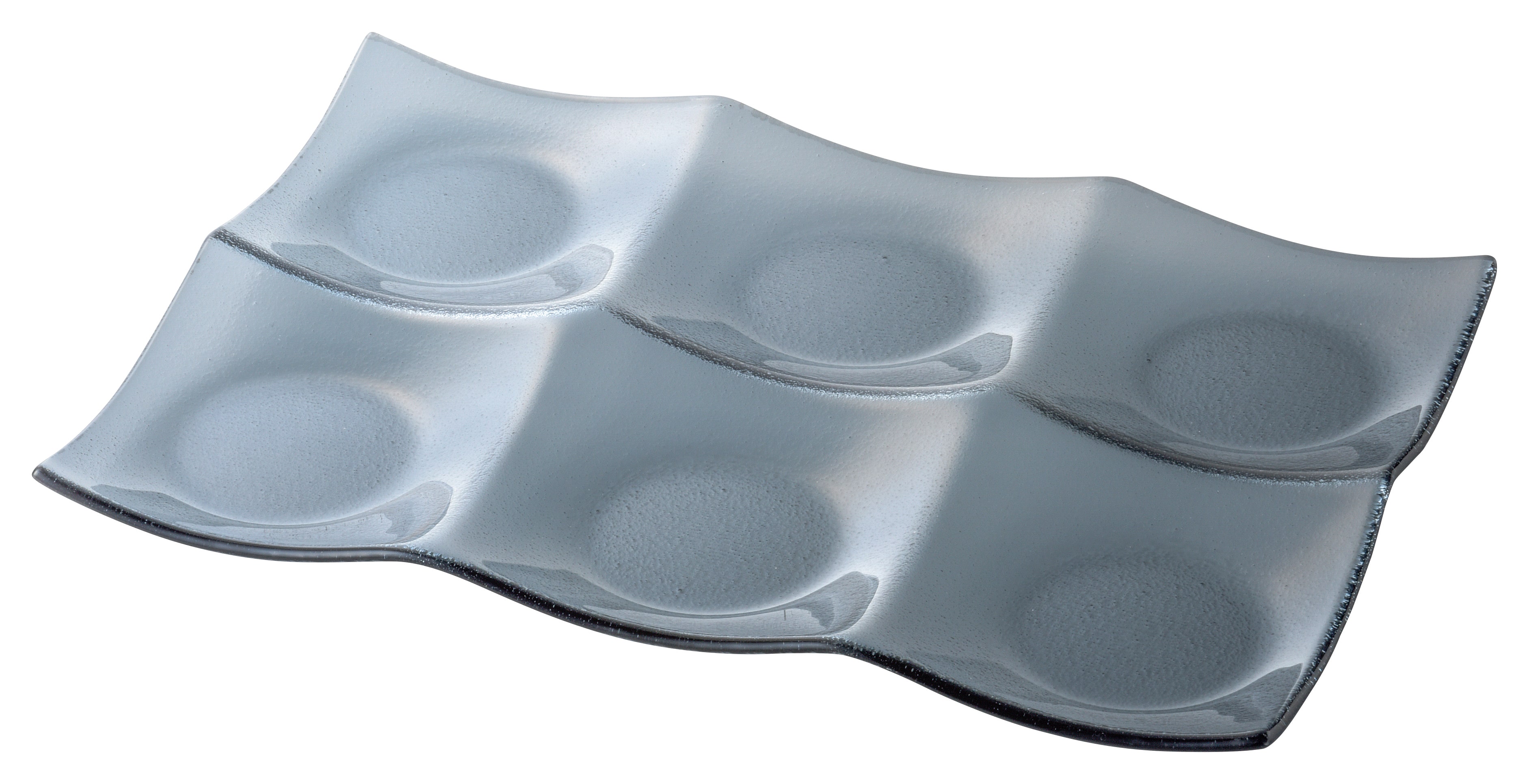 山万 シーニュ スモーク 31cm6菜皿 1個(ご注文単位1個)【直送品】