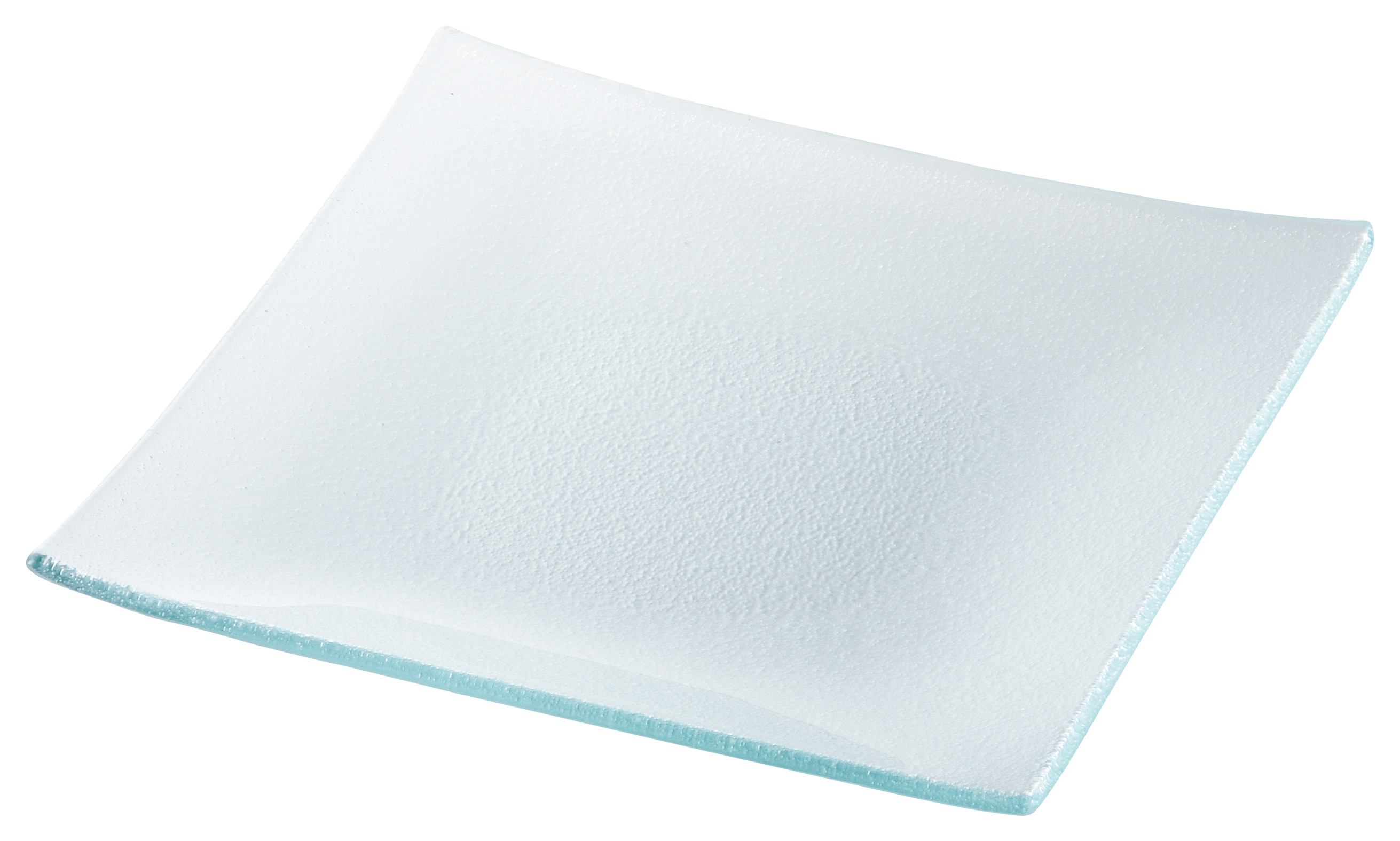 山万 クリア　19.5cmスクエアープレート 1個（ご注文単位1個）【直送品】